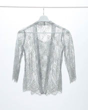 Load image into Gallery viewer, Lace kebaya top in silver