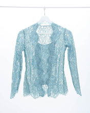 Load image into Gallery viewer, Lace kebaya top in duck egg