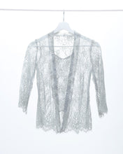 Load image into Gallery viewer, Lace kebaya top in silver