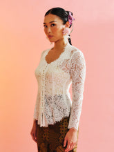 Load image into Gallery viewer, Lace Kebaya in White