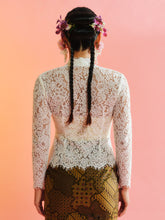 Load image into Gallery viewer, Lace Kebaya in White