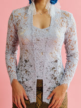 Load image into Gallery viewer, Lace Kebaya in Grey