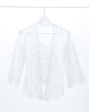 Load image into Gallery viewer, Lace kebaya top in off white